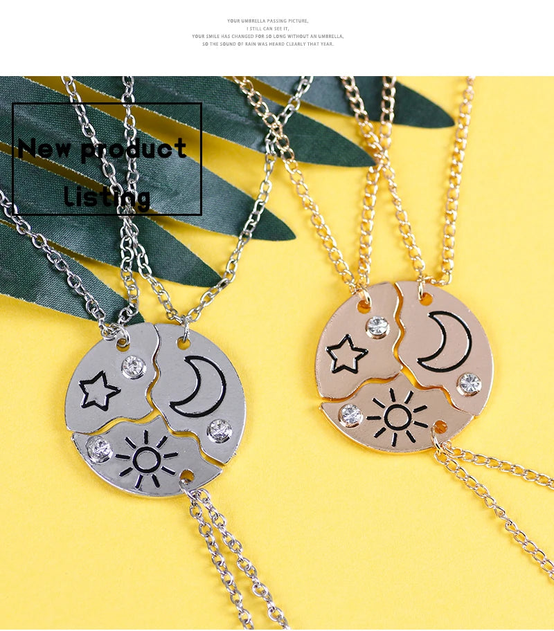 3/4 freind necklaces