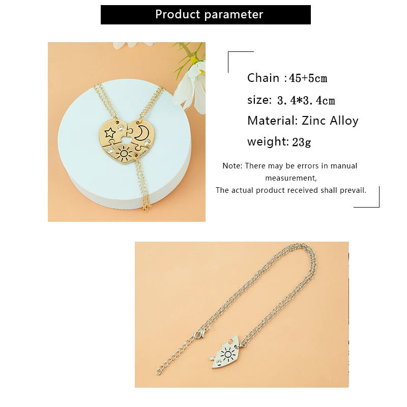 3/4 freind necklaces